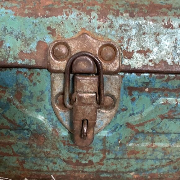 Vintage Distressed And  Rusty Toolbox 
Rustic Farm Industrial Decor - Picture 3 of 16